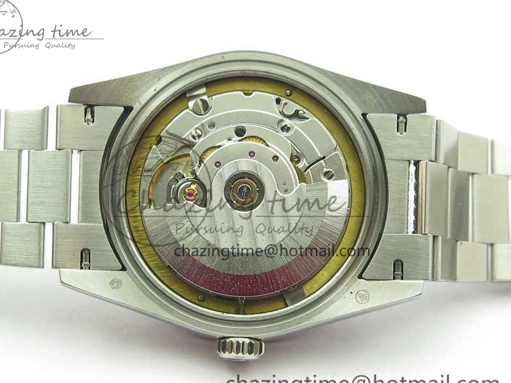 MiroTime 0128 Day-Date 36mm 128239 SS Crystal BP Best Edition White MOP Crystal Marker Dial on SS President Bracelet A MoistureWicking 2682